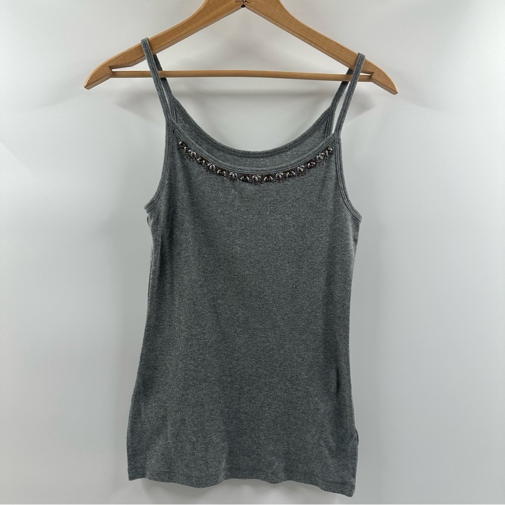 Mossimo Supply Co. Beaded Charcoal Grey Tank – Size Medium